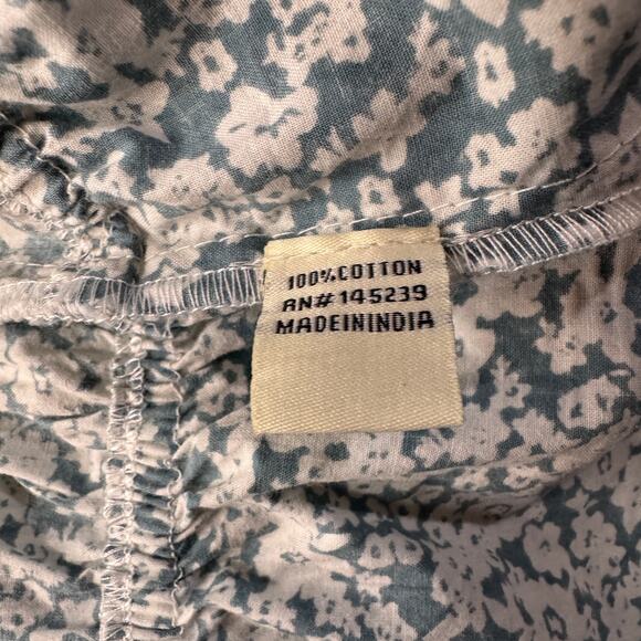 Sim & Sam Large Ditsy Peasant Top Floral Off-Shoulder Puff Sleeves Stretch Multi - Picture 9 of 10